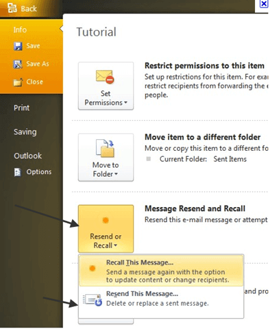resend emails outlook for mac