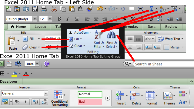 where is drawing toolbar in excel 2010 for mac